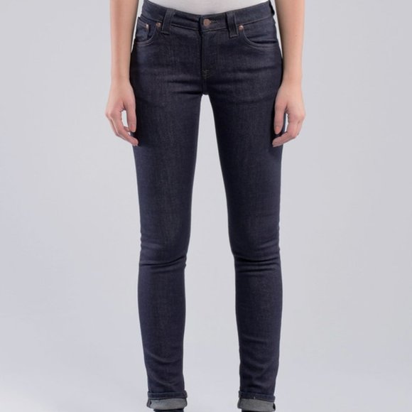 Nudie Skinny Lin Jean in Dry Steel Denim - Picture 14 of 15